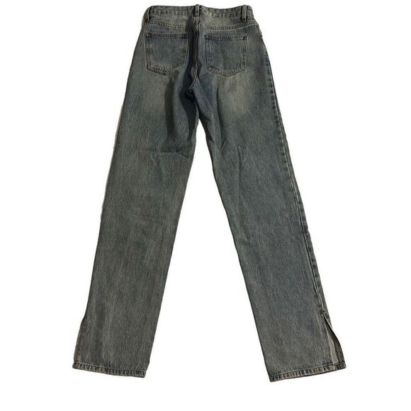Women's Lioness Light Wash Slit Leg Denim Jeans size Extra Small - Picture 5 of 7